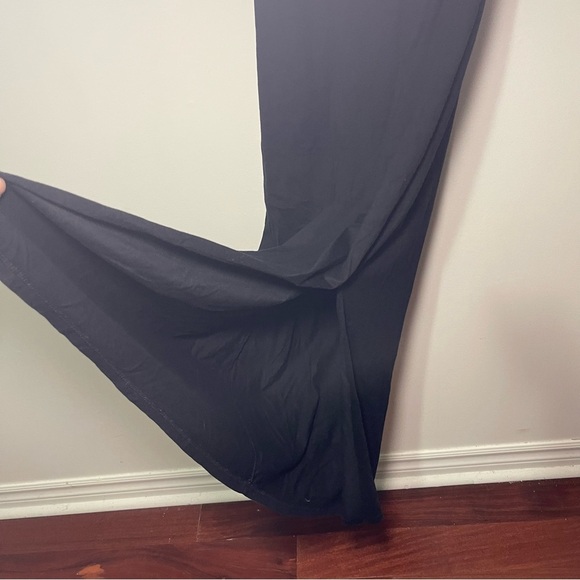 AG Adriano Goldschmied Black Cotton Blend Tank Midi open back Dress in Size L - Picture 9 of 10